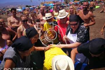 Melenara rememora el chinchorro y la varada del pescado (Foto TA)
